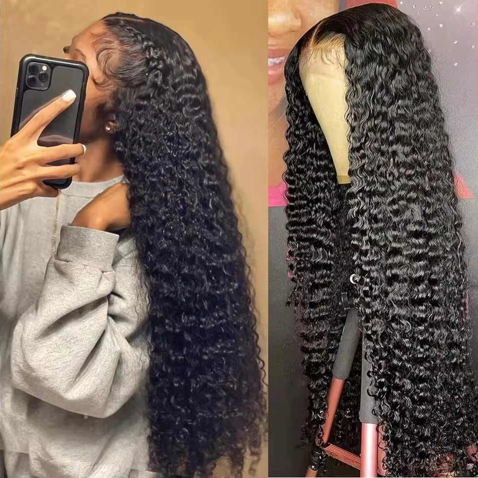 Human Hair Wig 4x4 5x5 Water Wave Lace Closure Wig 13x4 13x6 Hd Deep Wave Lace Frontal Wig 360 Curly Human Hair Wigs For Black Women