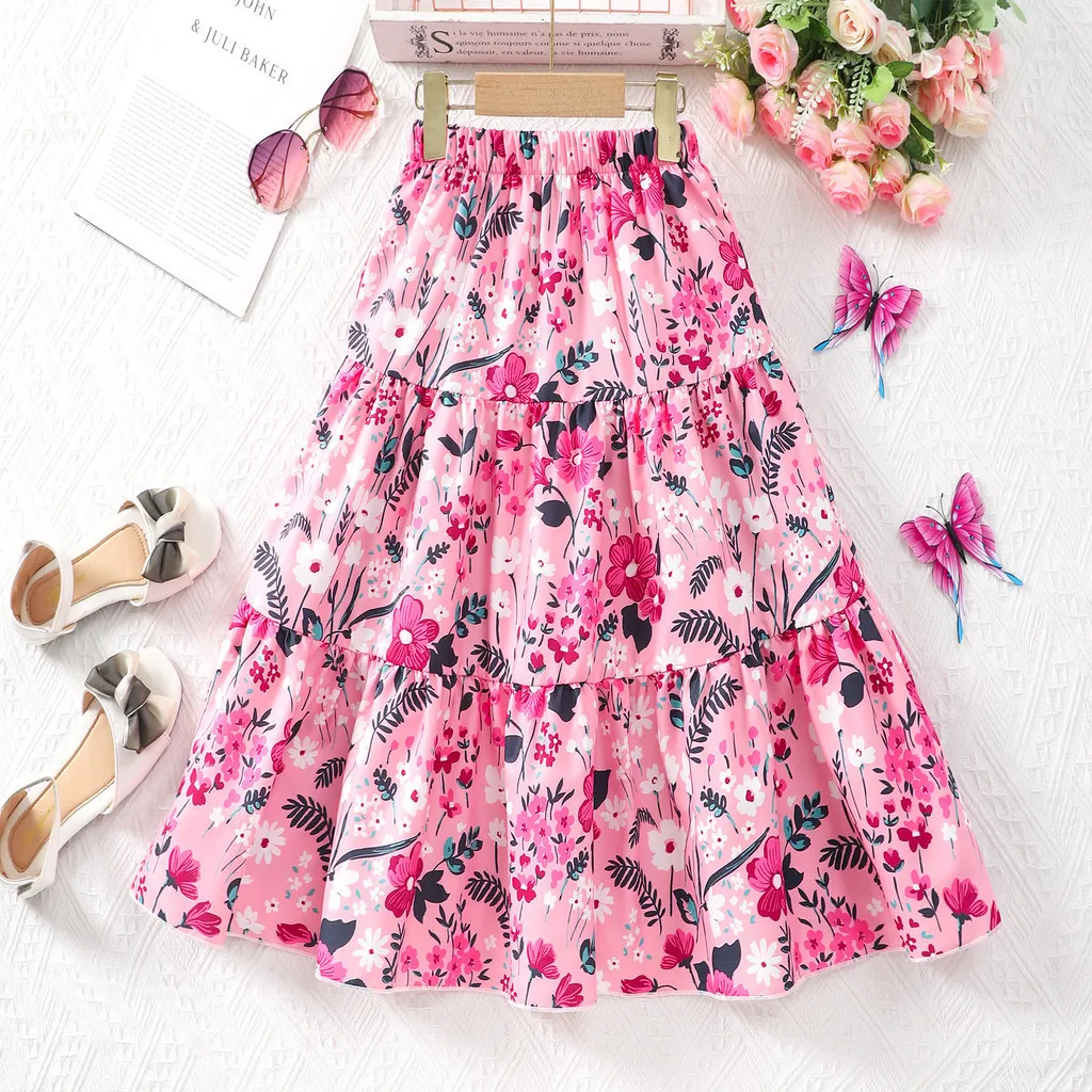 Long Skirt Teens Girl Clothes 10 11 12 Years Old Children Skirt