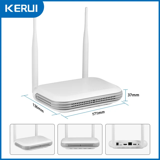 KERUI Mini WIFI Network 8CH NVR Surveillance Video Recorder for Home Security Onvif 4MP 6MP 2K Camera System iCSee XMEYE 2