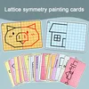 Kids Lattice Symmetrical Drawing Graphics Puzzle Toys Creative Concentration Train Tracing Painting Cards Children Teaching Aids 2