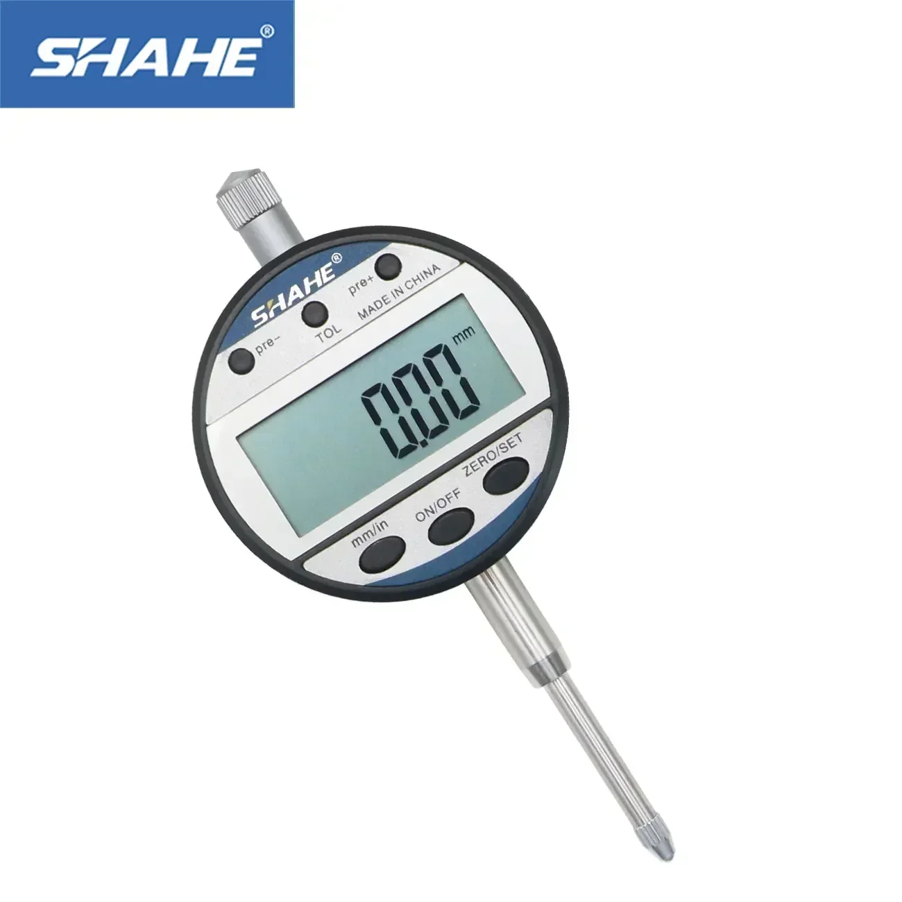 0-12.7/25.4 mm/0.01 mm Electronic Digital Dial Indicator Gage Inch/Metric Conversion Indicators Measuring Tool
