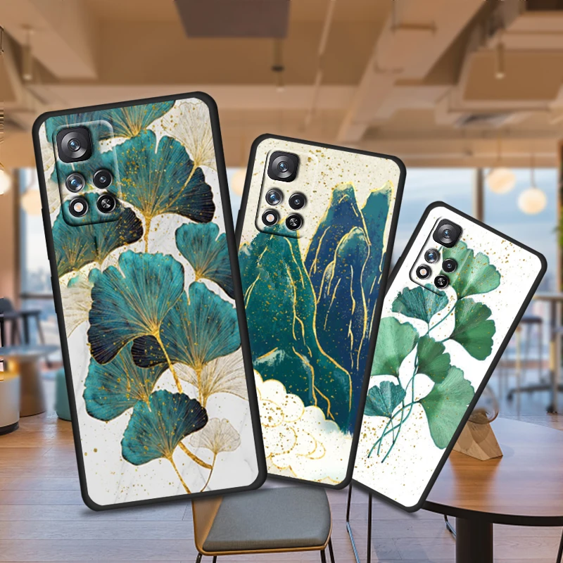 Роскошный чехол из золотой фольги с художественным принтом для Xiaomi Redmi Note 11 10T 5G 9T