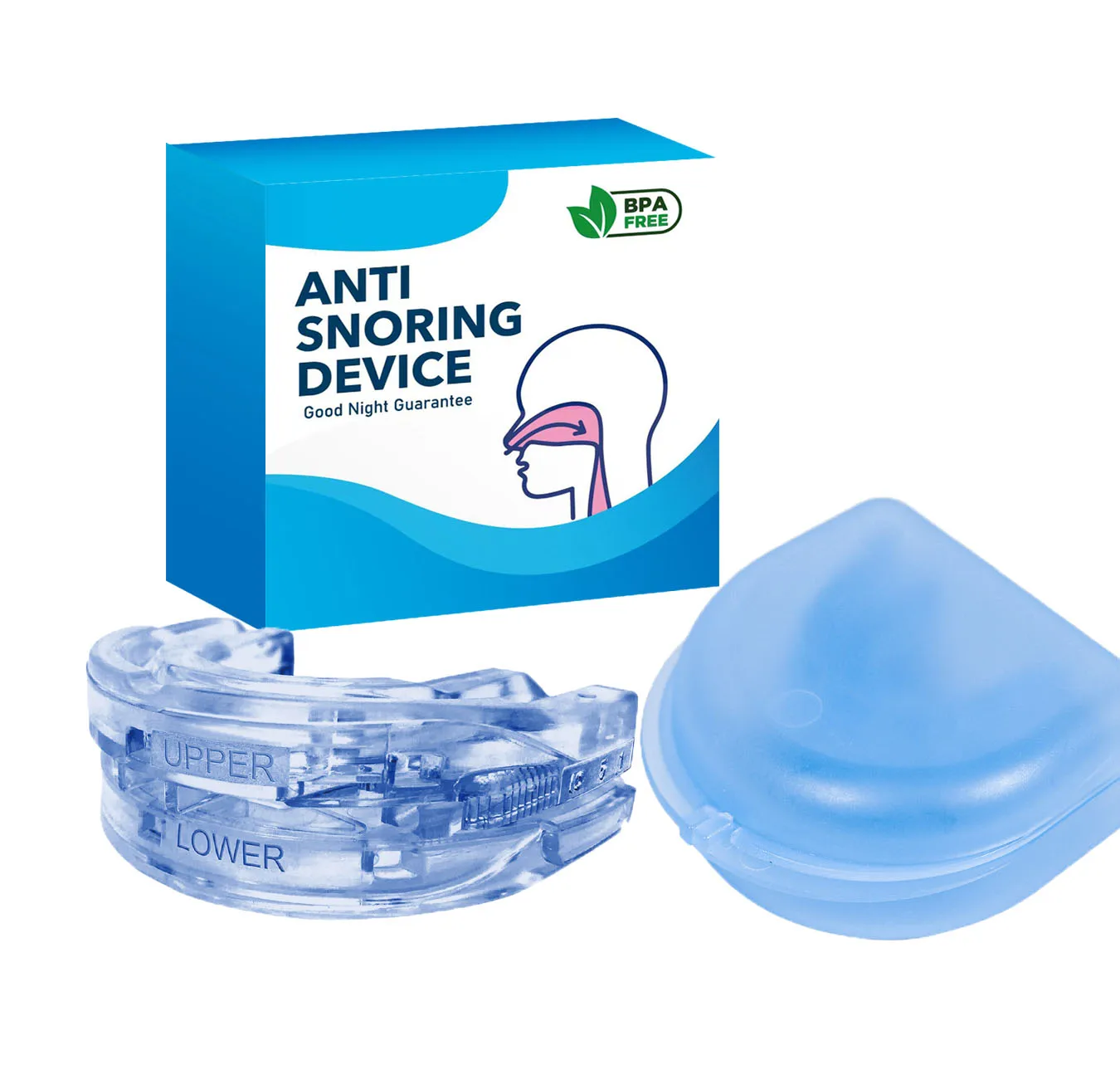 Anti Snoring Mouth Guard Adjustable Stop Apnea Teeth Bruxism Device