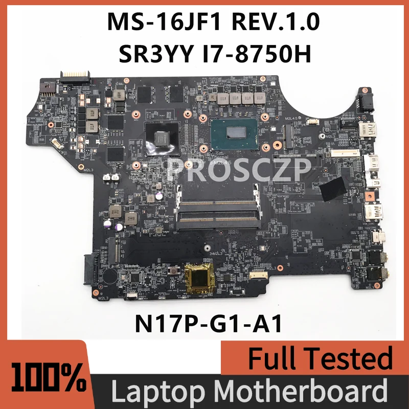 ForMSIGV628RDGV72MS16JF1REV10LaptopMotherboardWithSR3YYI7