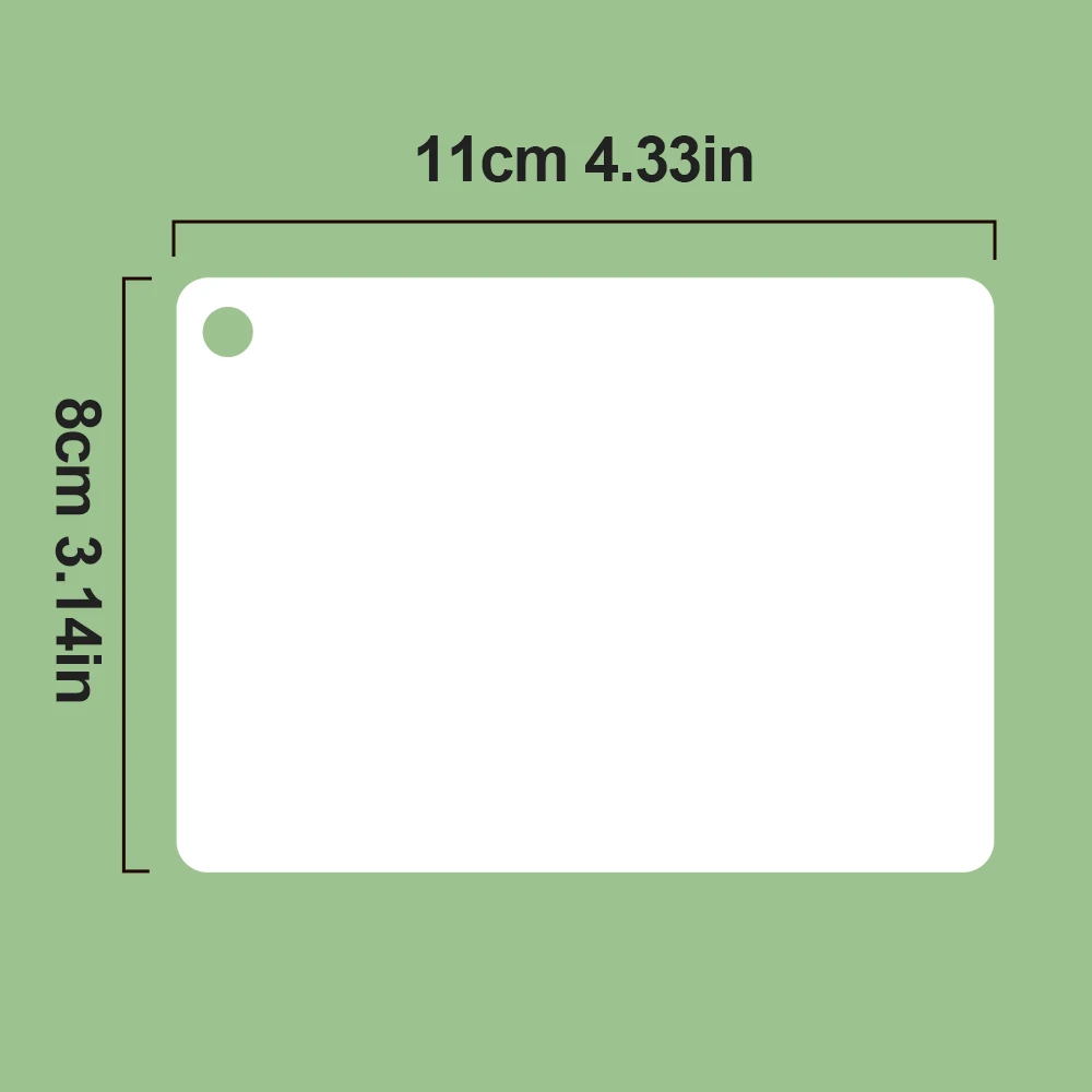 20 Cards Dry Erase Handwritten Blank Cards Message Note Labels White Waterproof Paper Card Word Card Rewritable for Kid Adult 2