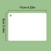 20 Cards Dry Erase Handwritten Blank Cards Message Note Labels White Waterproof Paper Card Word Card Rewritable for Kid Adult 2