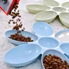 6-Grid Petal Cat Bowl - Anti-Snatching for Multi-Cats, Special for Kittens/Nursing Cats/Strays, Durable Feline Feeding Supplies 4