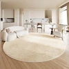 Living Room Round Large Area Carpet Cream Style High End Bedroom Bedside Thickened Carpets Home Waterproof Fluffy Soft Rug 러그 1