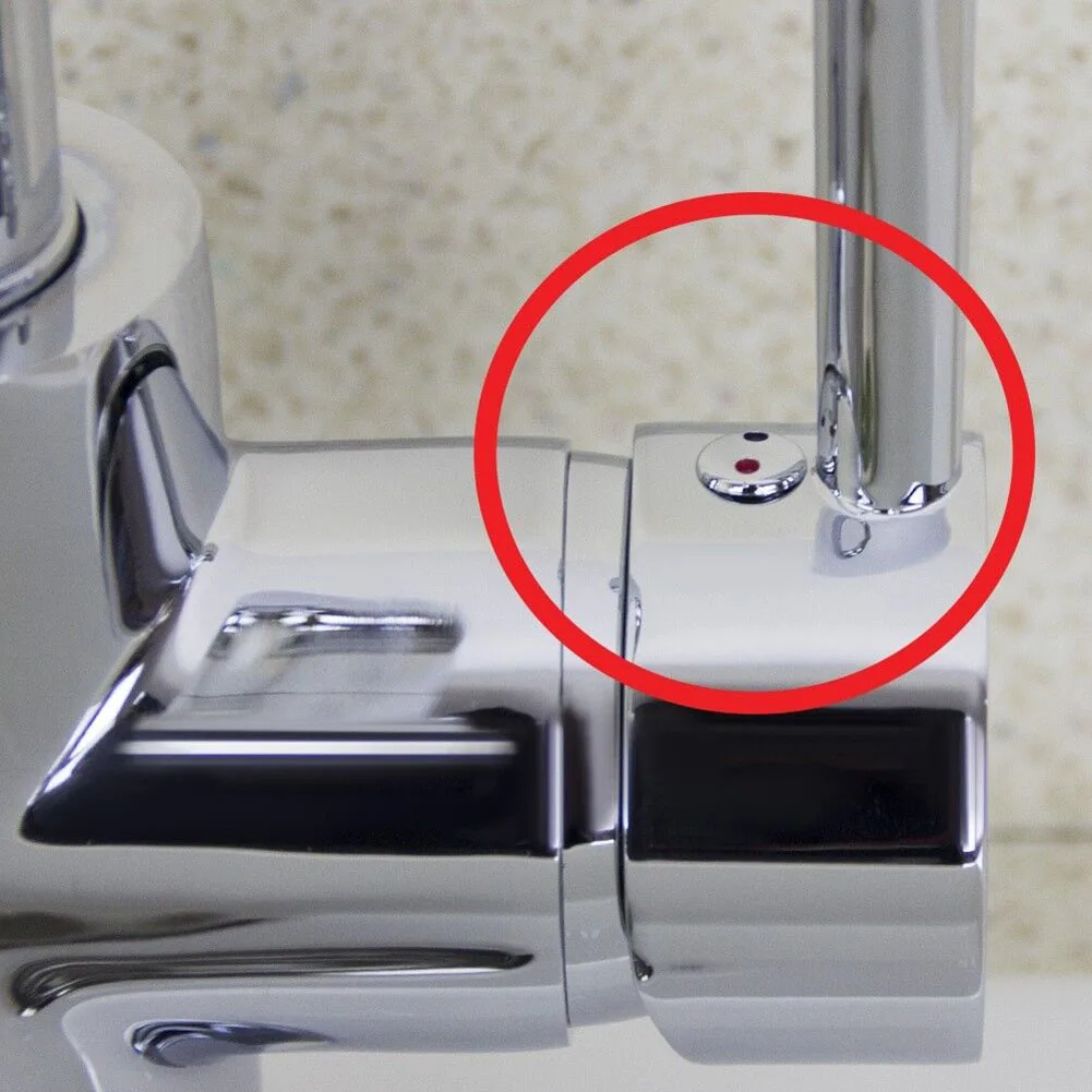 

10PCS Faucet Handle Hot And Cold Water Sign Red And Blue Label Decoration Cover Kitchen Bathroom A Diameter 6.7mm