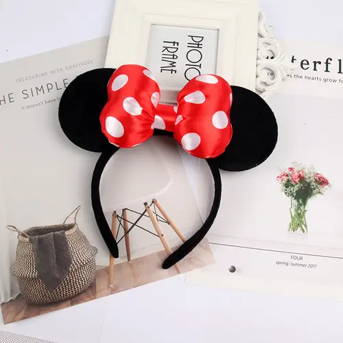 Mouse Headband Cartoon Ears Sequin Bows Hairband Party Cosplay Hair Accessories Children Adults Toys Gift - Image 20