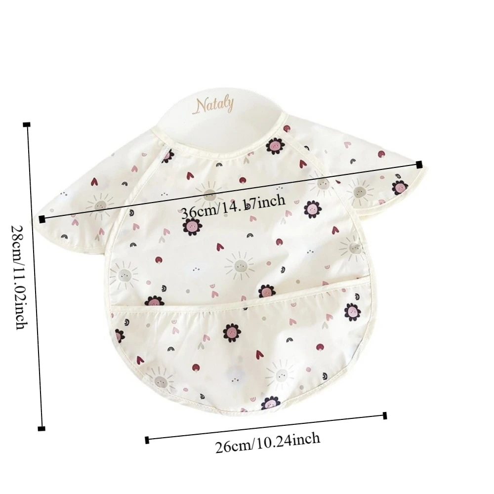 Animal Pattern Baby Feeding Bib Anti-dirty Waterproof Baby Drooling Bibs Sleeveless Comfortable Saliva Towel Burp Apron