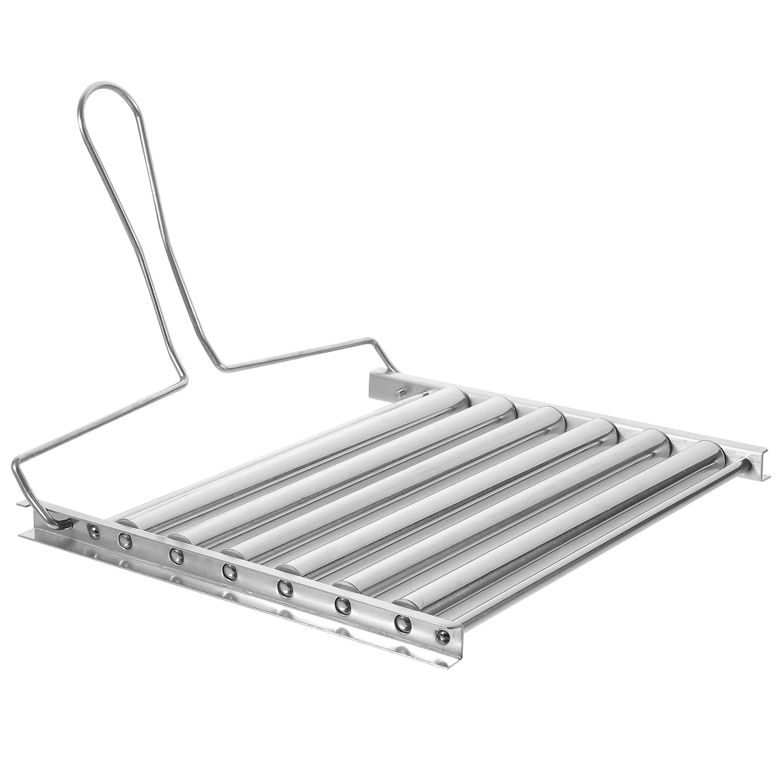 

Bbq Rack Grill Tools Sausage Roller Rolling Portable Grilling Grilled Metal