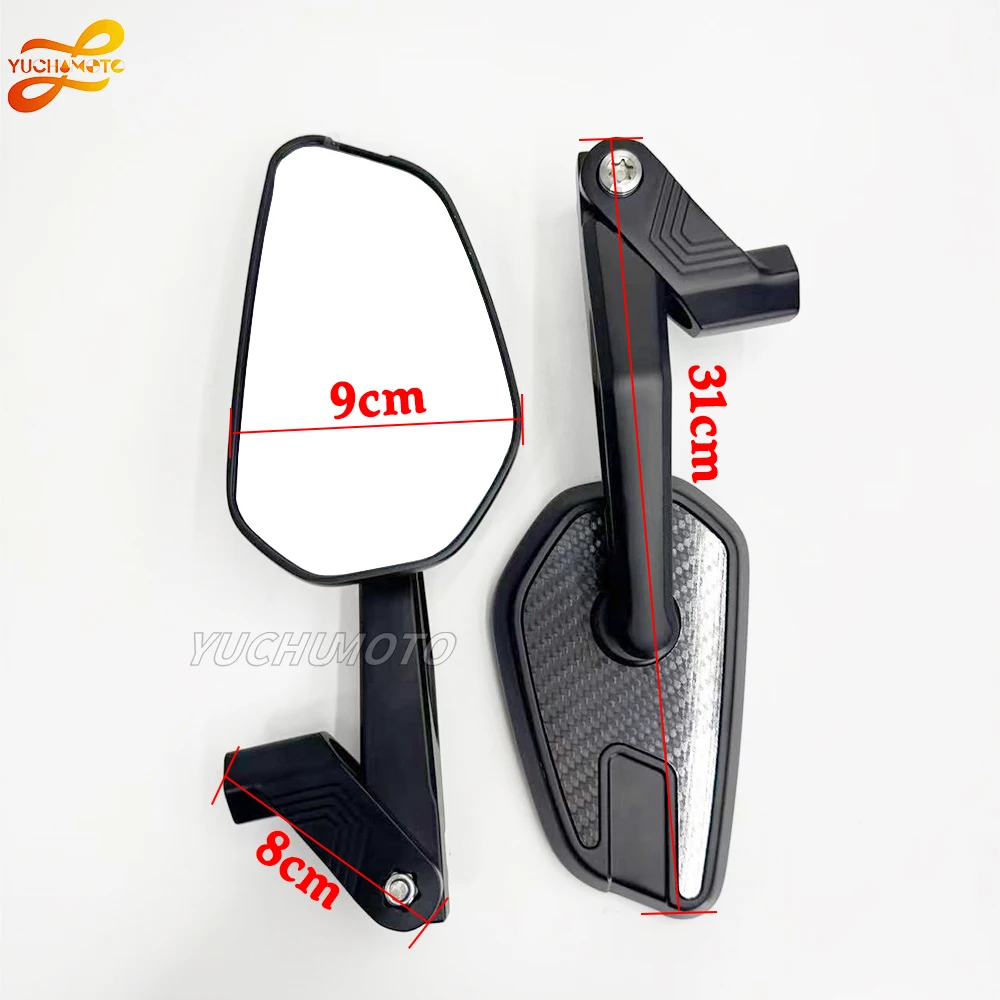 탄소 섬유 알루미늄 합금 백미러 SUZU'KI DR-Z4S DR-Z400SM DR-Z400S DR650S DR-Big 800 수정 액세서리용 새 제품