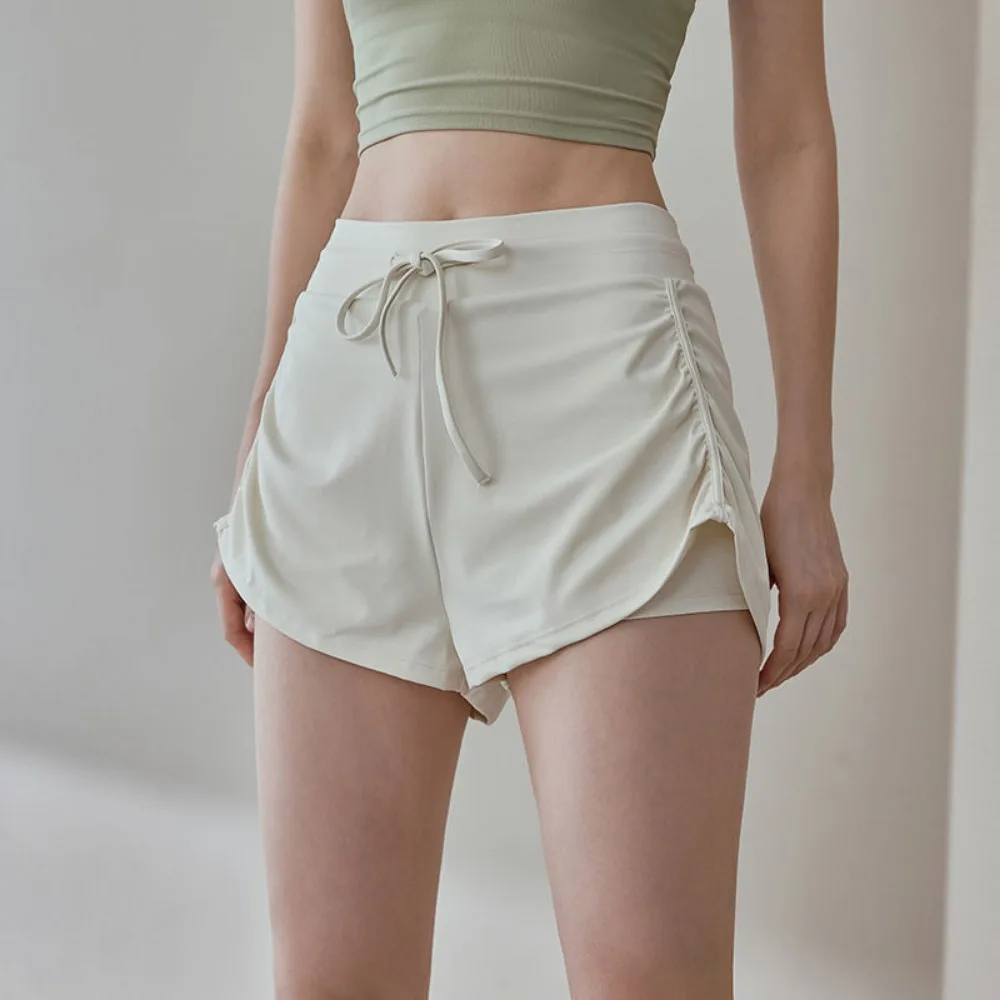 Running Shorts Women's Invisible Open Crotch Outdoor Sex Tennis Yoga Pants Sports Fitness Training Trisection Trousers