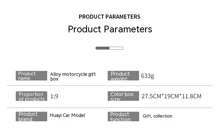 1:9 Ninja H2R Motorcycle Model with Lights