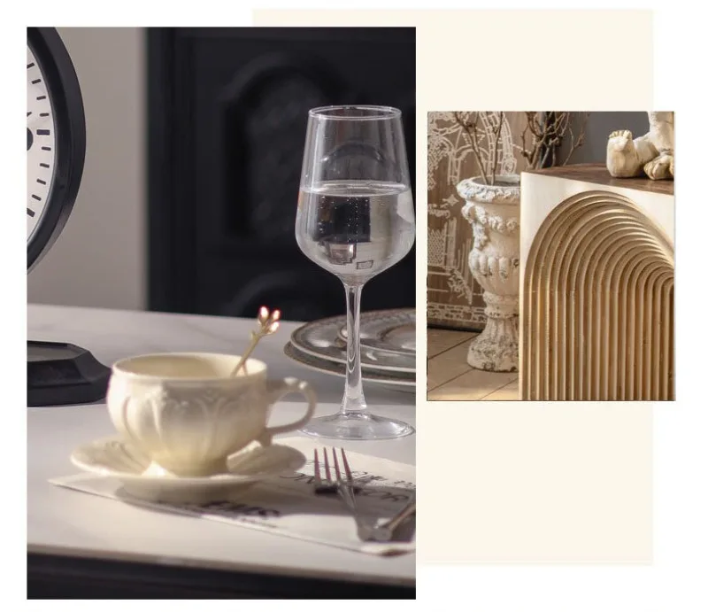 Description Picture 3 of itemIron Desk Clocks Black Matte Creative Tray Fruit Plate Table Clocks Desktop Ornament Living Room Beside Sofa Home Decoration