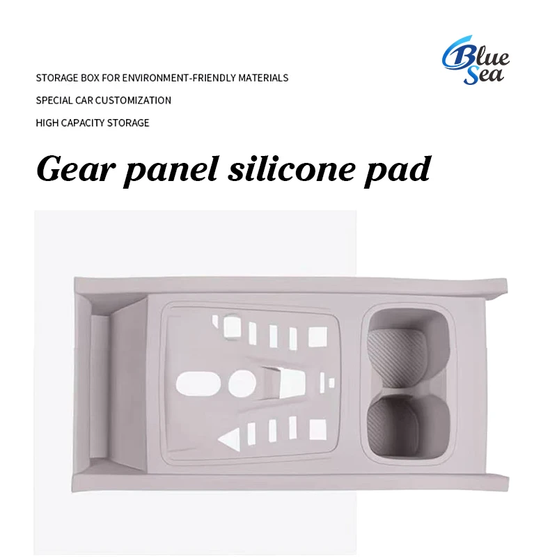 For Byd Yuan Plus Atto 3 2022-2024 Car LHD Central Control Button Full Silicone Pad Non-slip Scratch-resistant Protective Cover