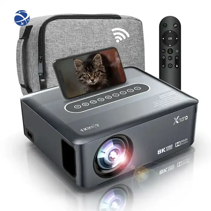 Yyhc Salange 12000 Lumen Smart Home 8K Decodifica 1080P Proiettore Hd Android 9.0 Video Lcd Led Proiettore Bt Dual-Band Wifi Beamer