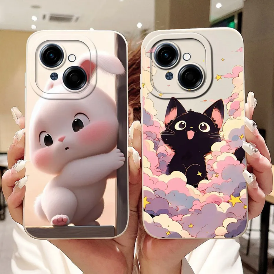 Cute Cartoon Soft Silicone Shockproof Phone Case with Bumpers