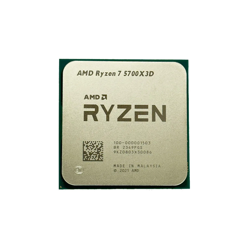 AMD Ryzen 7 5700X3D R7 5700X3D New 4.1 GHz 8-Core 16-Thread CPU 7NM L3=96M 100-000001503 Socket AM4 But Without Fan