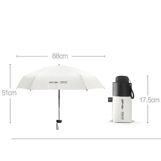 Mini Nők Zseb Kis Esernyő Anti Uv Paraguas Nap Eső Szélálló Fény Hajtható Esernyők Fiú Lány Számára - Image 6