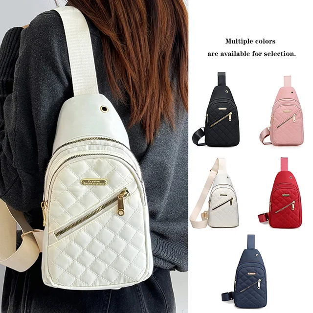 Sac à dos de style neutre pour homme et femme, avec tissu incliné multicolore et matière nylon. Convient aux voyages. 1