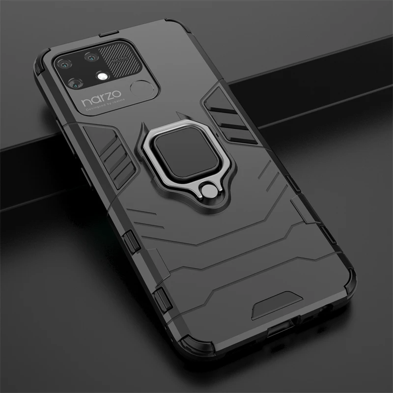 Armor Finger Ring Bumper Shockproof Phone Case Cover