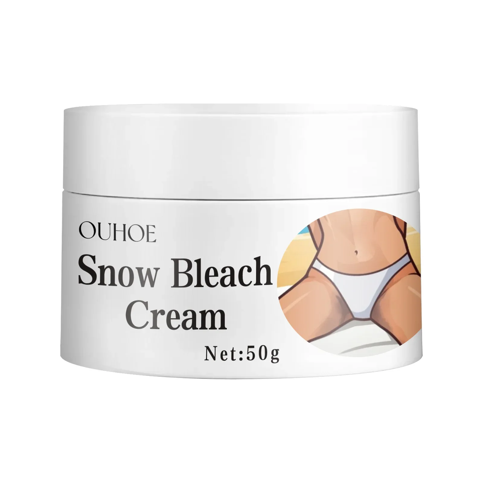 Body Whitening Cream Brighten Underarm Elbow Knees Joint Dark Spots Melanin Removal Intimate Parts Nourishing Snow Bleach Cream 2