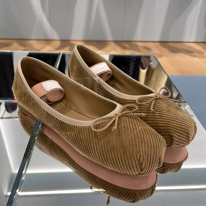 

French Classic Ballet Shoes Bowknot Round Head flat Mary Jane Shoes Shallow Mouth Silk Single Shoe 2024 Comfortable Casual Shoes