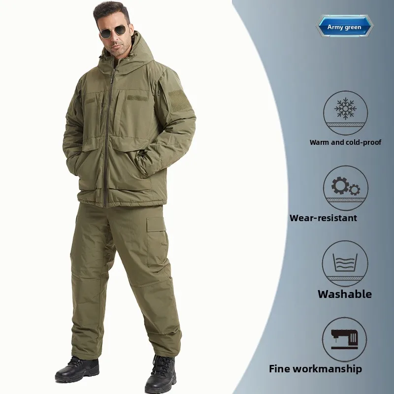 2026 New Men's Winter Camouflage Hudson Waterproof Jacket Insulated Fishing Hunting Outdoor Camo Thermal Protection Suit 5