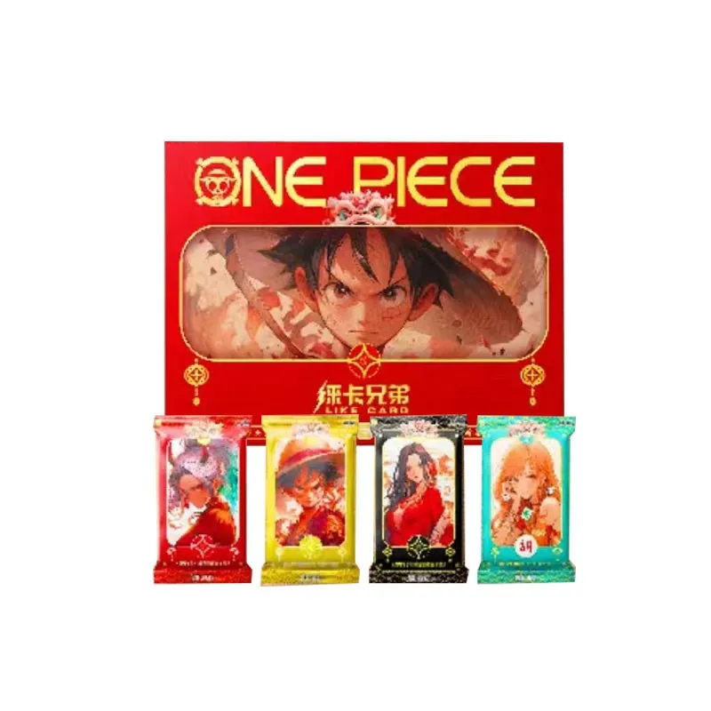 

One Piece Collection Luffy Cards Booster Box Like Spring Festival Rare Anime Table Playing Game Board Cards