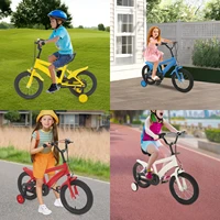 Vélo d'apprentissage pour enfants de 14 pouces, siège réglable, double frein pour l'équitation, les cours, les loisirs ou l'exercice pour enfants 1