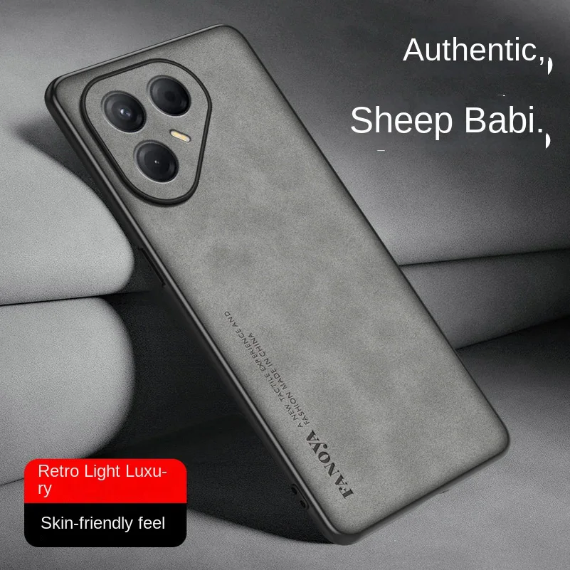 Plain Leather Comfortable Suede Phone Case