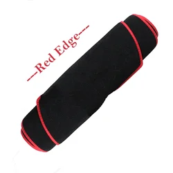Enhanced Dashboard Cover Sunshade Cushion: Car Accessories Anti - UV Mat Carpet Pad - Right Hand Drive (Red Edge)