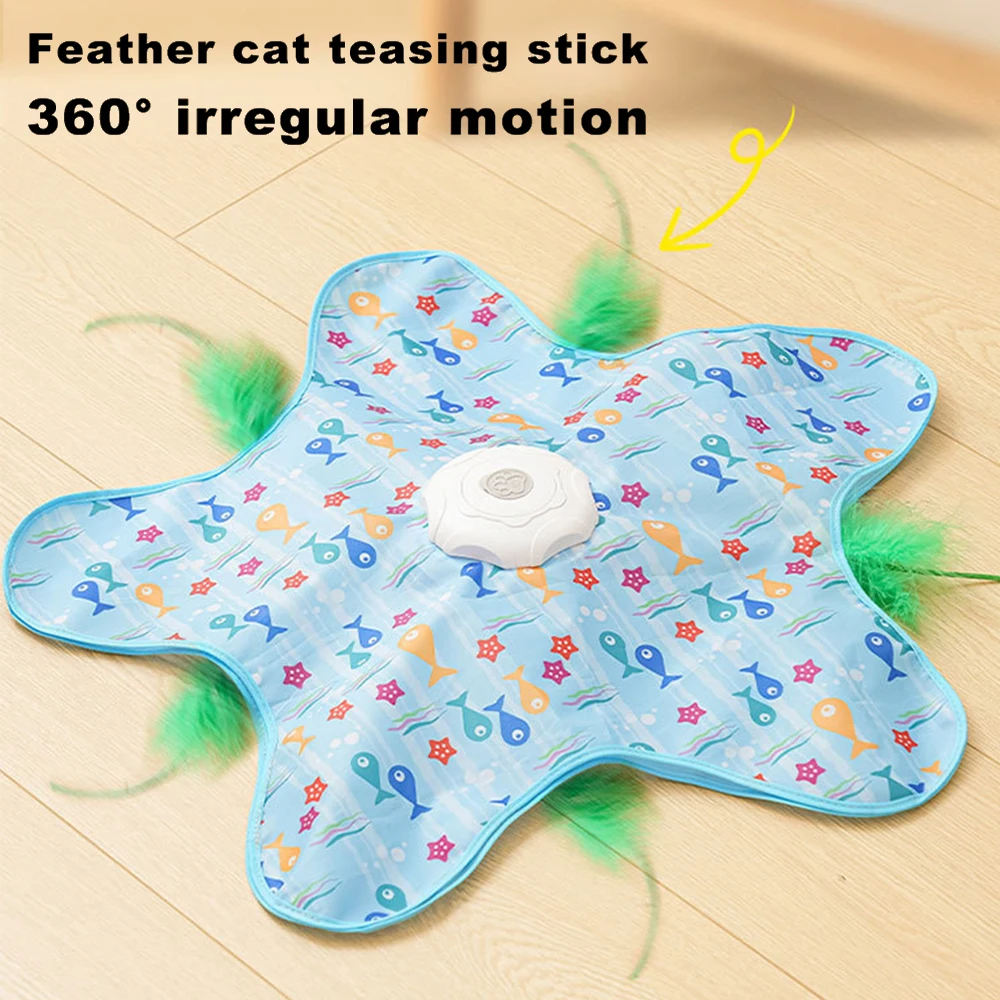 Automatic Hidden Wand Cat Teaser 3