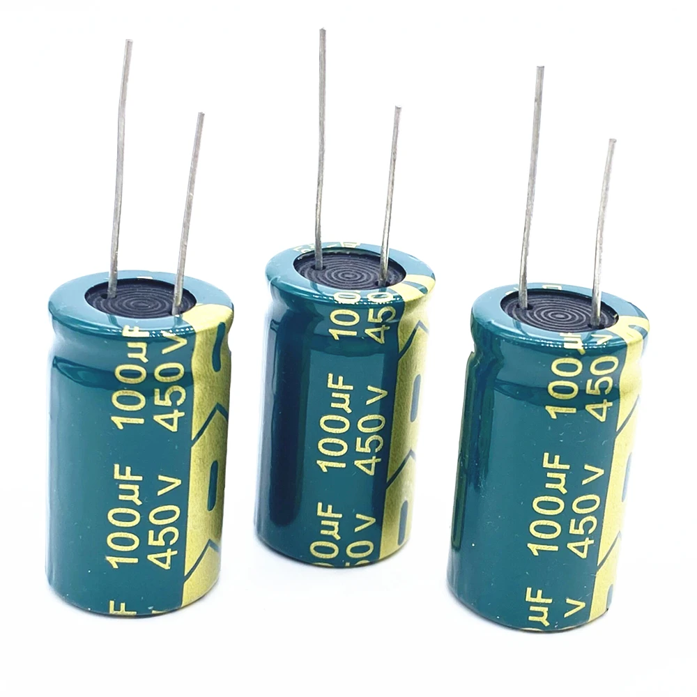 

2pcs 5pcs 450v 100UF 450v100UF aluminum electrolytic capacitor size 18*30 20%