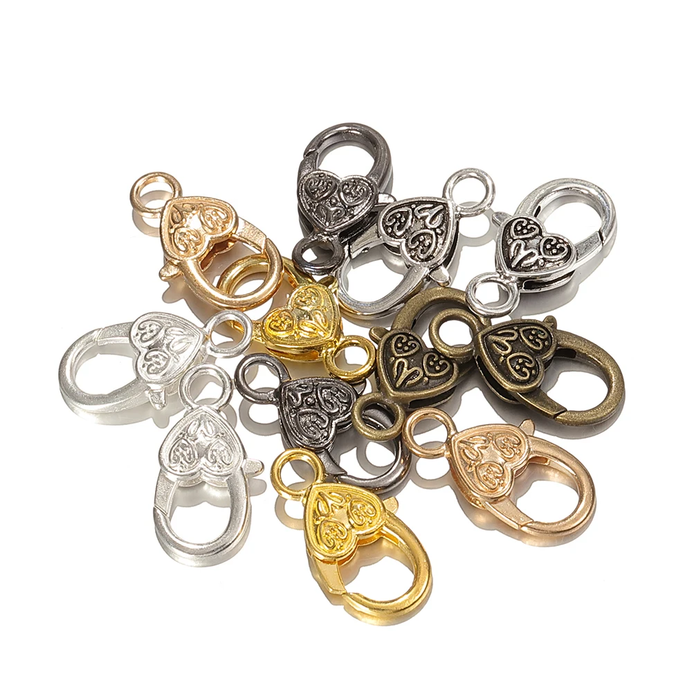 Fermoir En U Homard Fait Main – Connecteur Griffe Blanc Verni Pour Bijoux DIY, Laiton, Inde