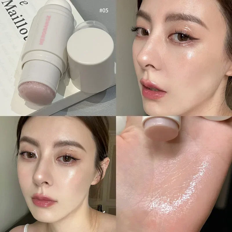 Water Light Rouge Blush Stick Waterproof Natural Cheek Blusher Cream Low Saturated Brightening Korean Face Highlighter Makeup blush stick facial blusher blush cream cream blusher
