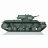 Henglong 1/16 Plastic Ver Scale 7.0 TK-70 Steel Gearbox FPV KV-1 360° Rotating RTR RC Tank Model 3878 Green Toy Car TH17463 2