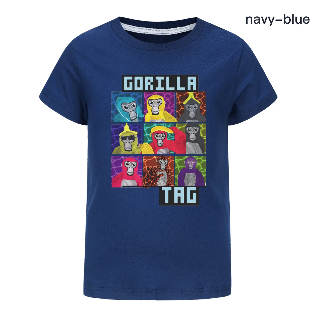Game Gorilla Tag Tshirt Kids Cartoon Monkey Clothes Teenager Boy Short Sleeve Tops Baby Girls Casual Clothes Children Summer Tee 4