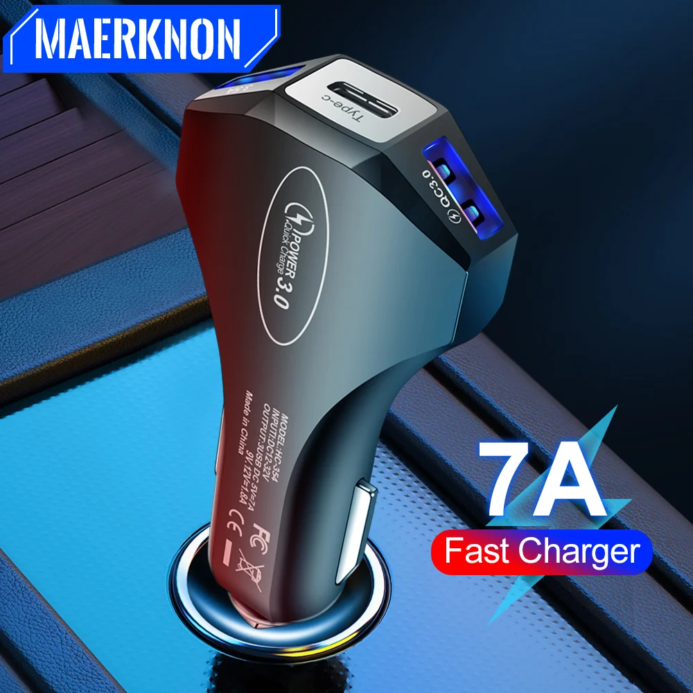 Car Charger USB Type C PD Quick Charge 3.0 For iPhone 13 Samsung Xiaomi Huawei phone charger,car charger,phone charger adapter,car phone charger