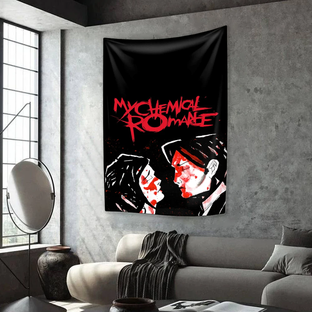 Party decorations Tapestry decorations Punk Music Band Tapestry
