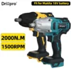 2000N.M High Torque Brushless Electric Impact Wrench Cordless 1/2" Wrench Drill Car Repair Power Tool For Makita 18V Battery 1