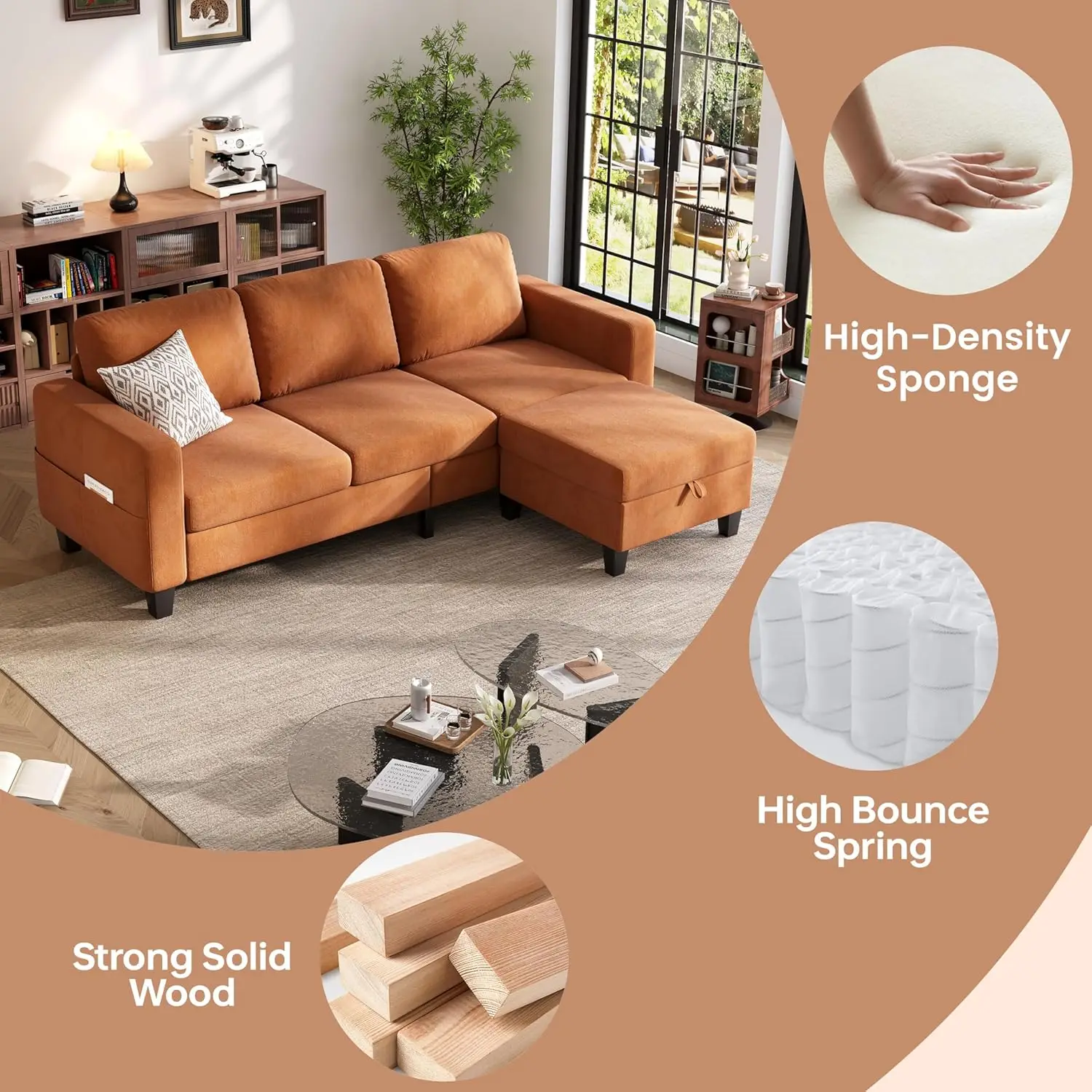 VELARIS AMBER Urban Sectional - side view