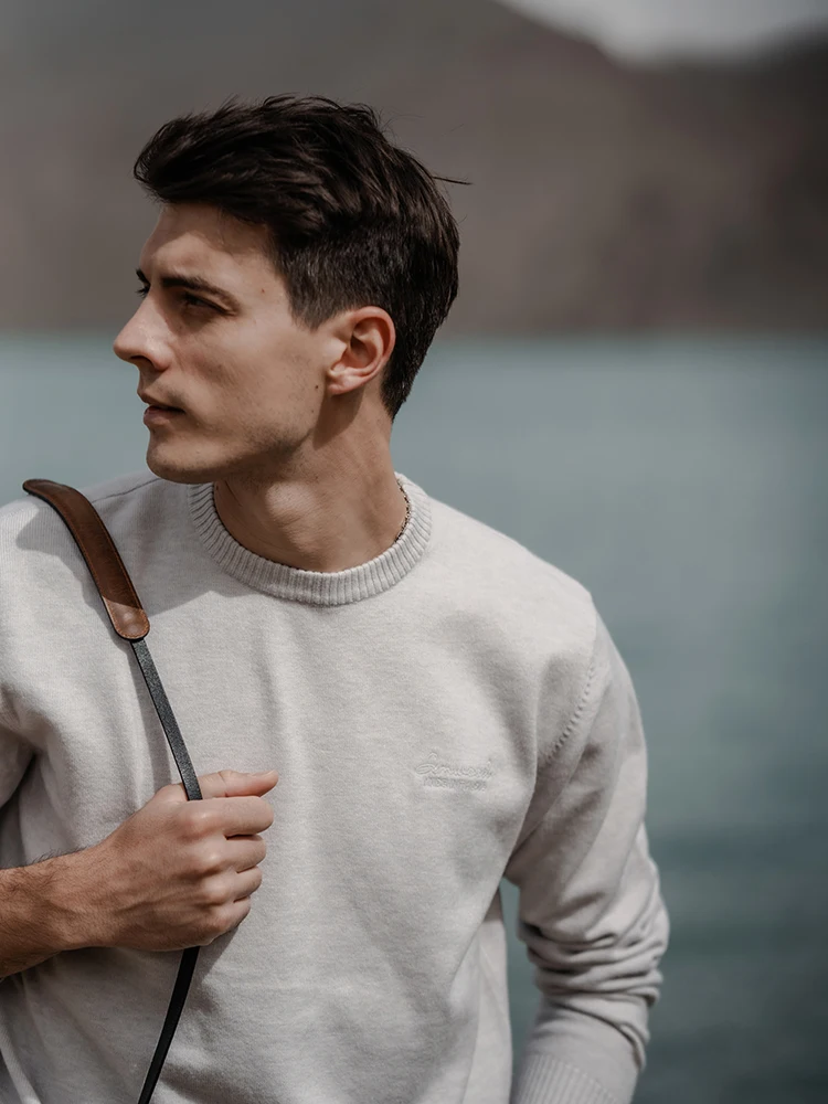 Turtleneck Sweater Basic Sweater Jacquard Sweater SIMWOOD Autumn Basic Sweater Men Regular Fit Warm Knits Pullovers