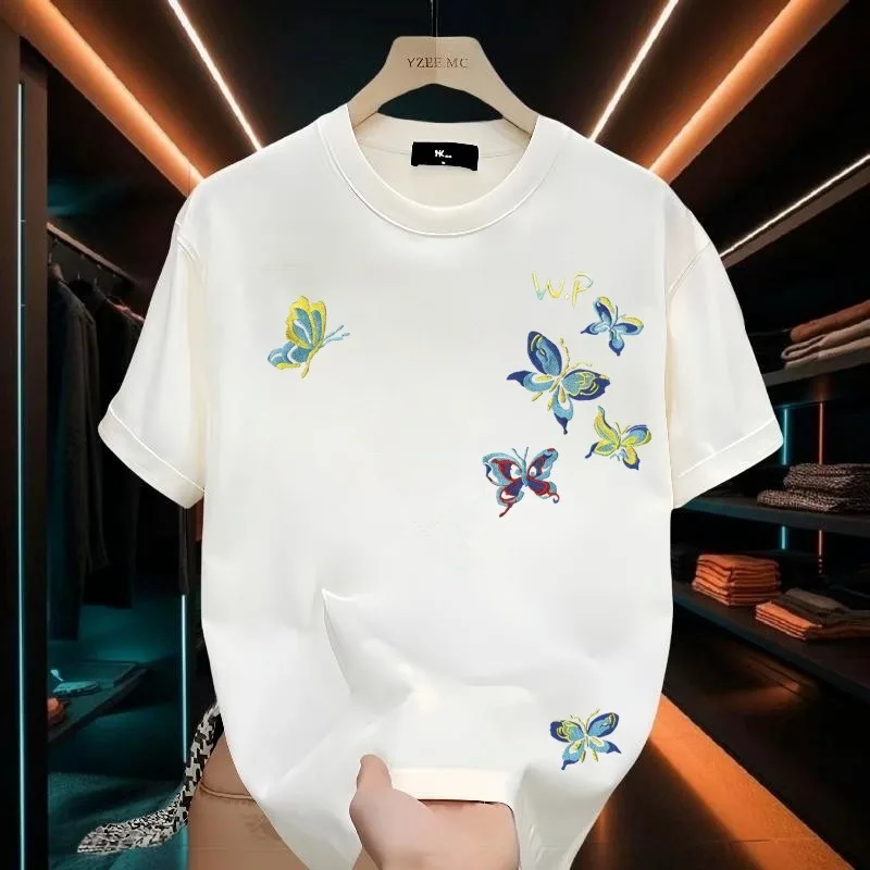 تيشيرتات نسائية قطنية بأكمام قصيرة ، ملابس الوالدي...