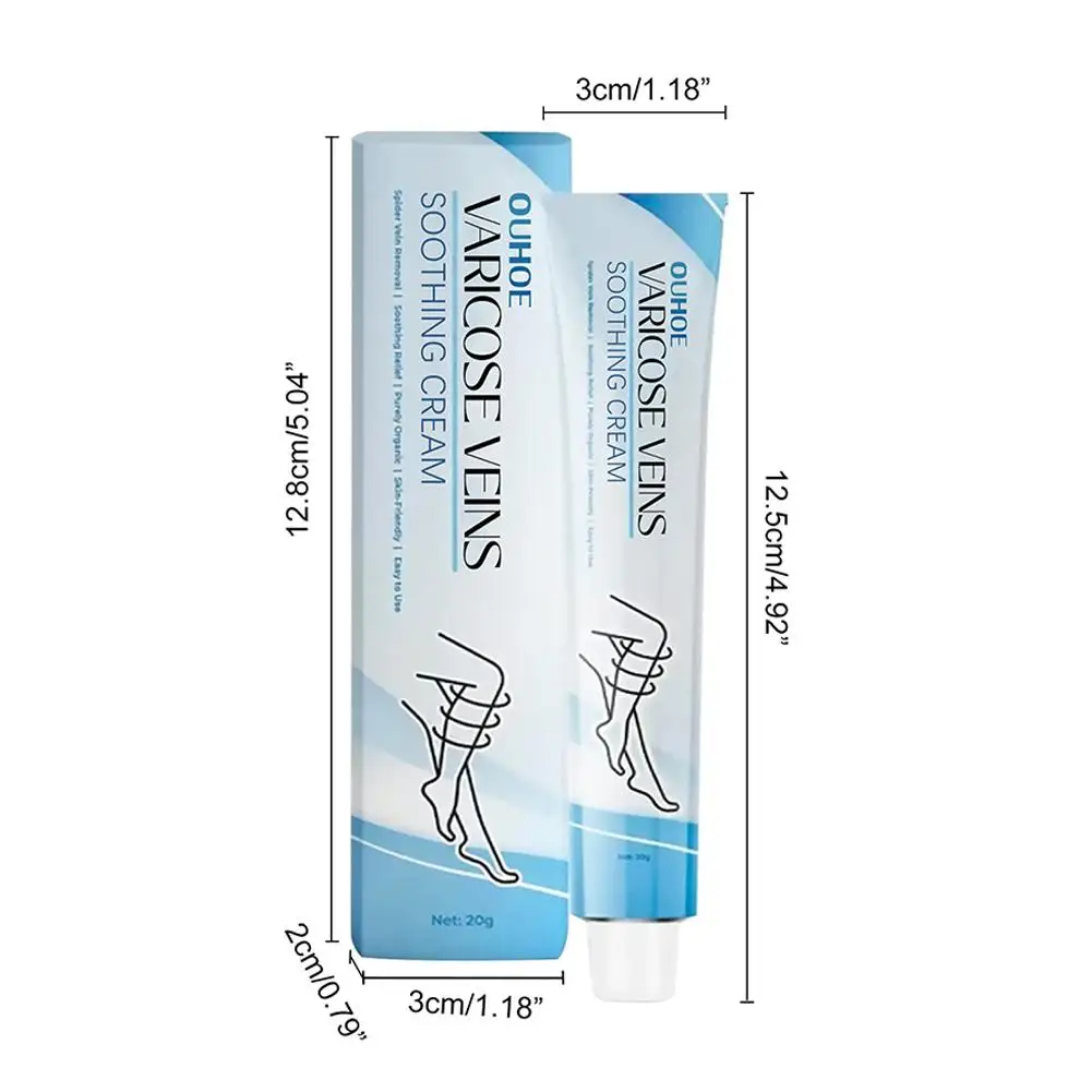 Varicose Vein Ointment 20g Varicose Vein Repair Cream Phlebitis Worm Spider Legs Vessel Pain Treatment Soothing Reduce Swelling Cream