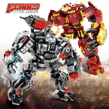 600+Pcs Superheroes Building Blocks Iron Man Toys Robot Model Bricks Marvel Action Figures Gifts for Kids Children DIY Toys