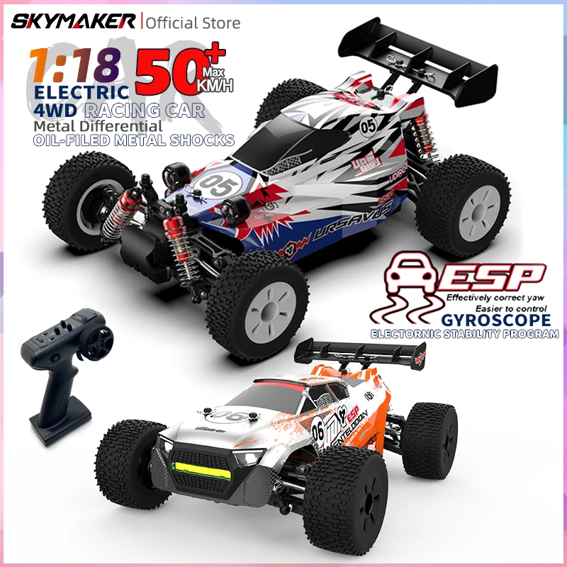 Udirc Rc1/18 Ud1805 Ud1806 Auto Motore Brushless 2.4Ghz 50 Km/H Ad Alta Velocità Fuoristrada 4X4 Telecomando Auto Da Corsa Giocattolo Per Adulti