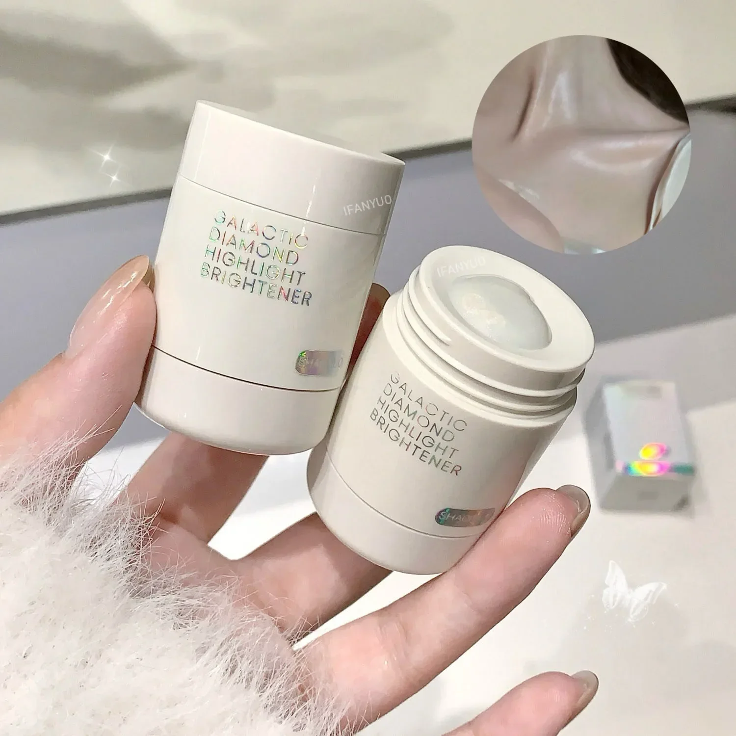 Liquid Highlighter Natural Shimmer Contour Bronzer Moisturizing Water Light Brightening Highlight Face Body Clavicle Highlight